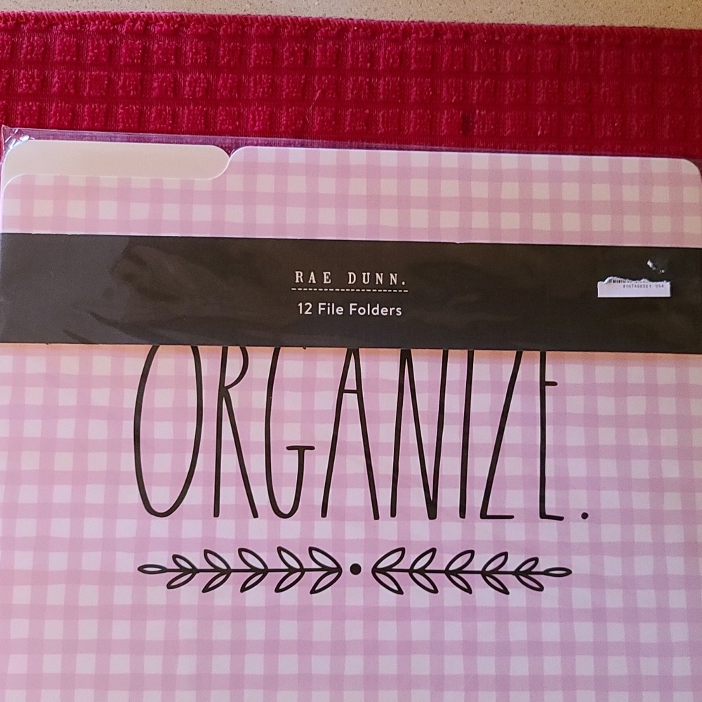 RAE DUNN 12 FILE FOLDERS